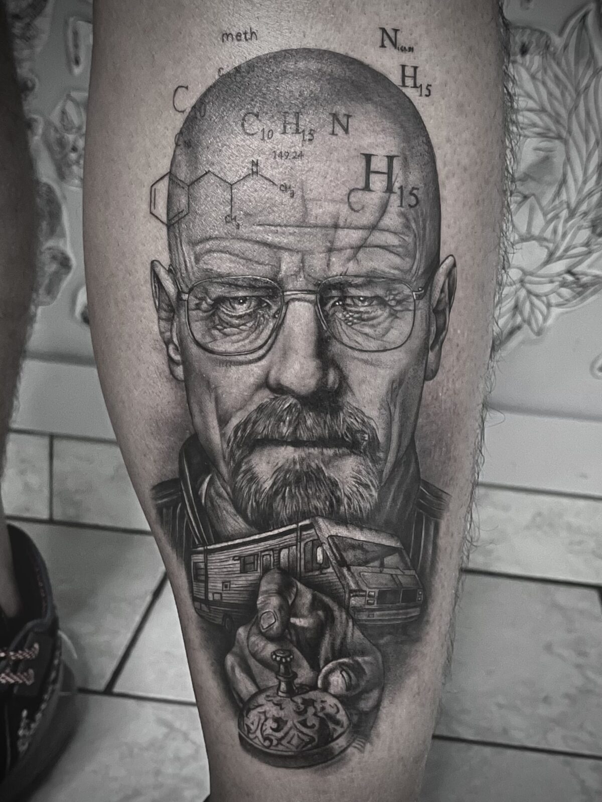 Tatuaggio realistico guarito — opera di Tiziano Novelli